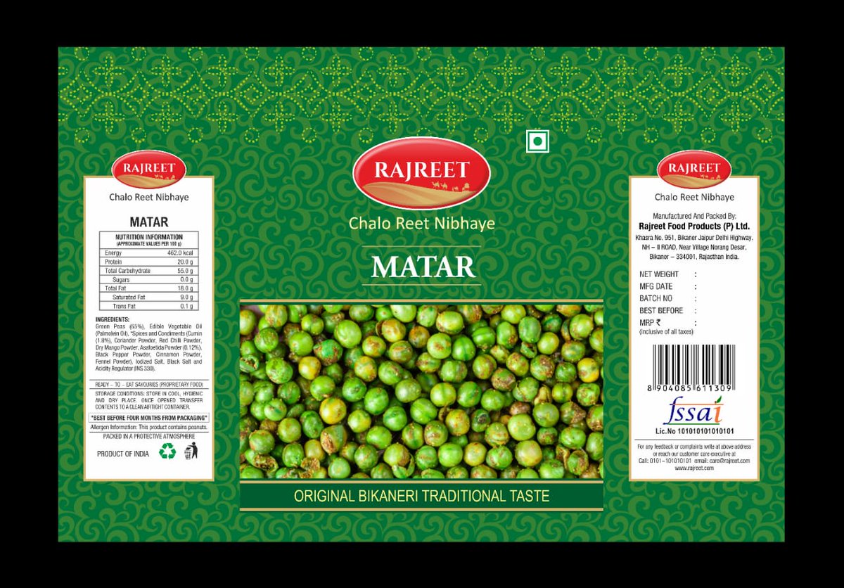 TERRAPINMEDIAA's tweet photo. LOGO &amp; PACKAGING DESIGNING for RAJREET
#productshoot #logodesigning #packagingdesigning #bikaner #rajasthan #india
For #branding #packaging #designing #shoot #advertising
Please reach us via mail at terrapinmedia2@gmail.com, bhupinder@terrapinmedia.in
Or call us at 9910395146 https://t.co/xOkTj4OcIq