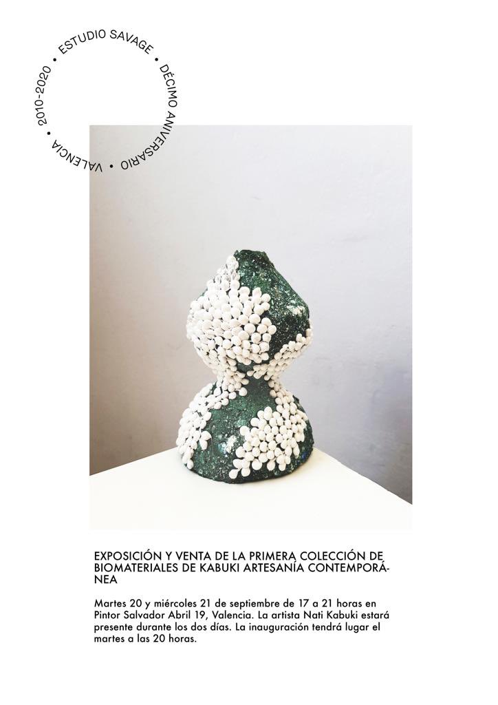Esta semana abrimos las puertas de nuestro estudio coincidiendo con #streetfestivalvalencia de <a href="/WDCValencia2022/">WDCValencia2022</a> para presentar la primera colección de biomateriales de Kabuki artesanía contemporánea 💥