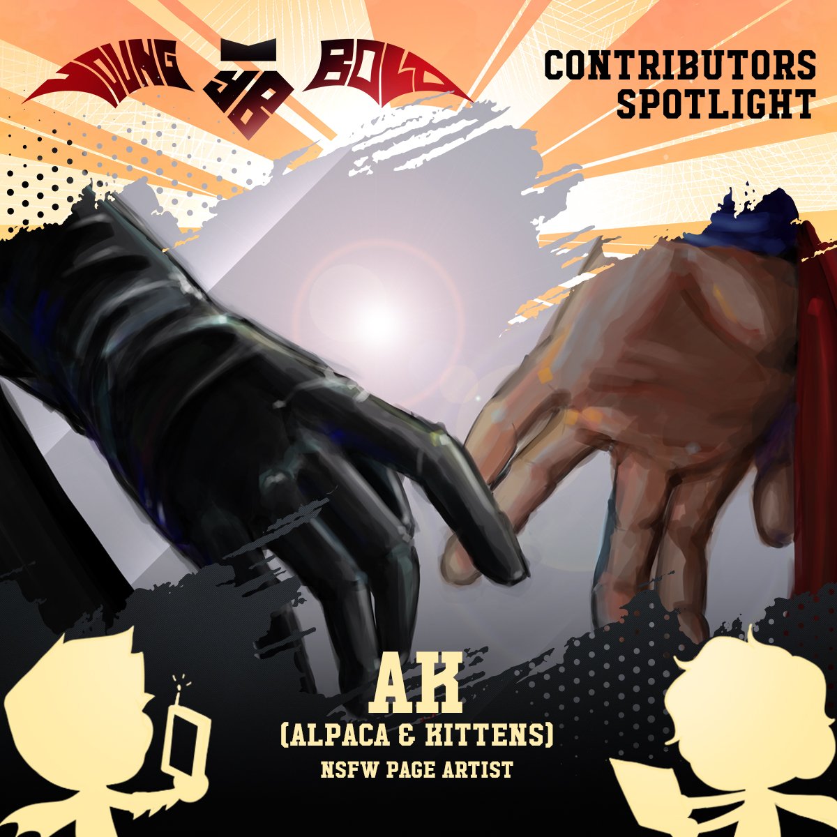 JDssZine's tweet photo. 💎CONTRIBUTOR SPOTLIGHT💎

🦇 A fan of our favorite boys and also their fathers!— Introducing @Stuff_AKdraws, our next NSFW artist! https://t.co/5WL0uRaYXl