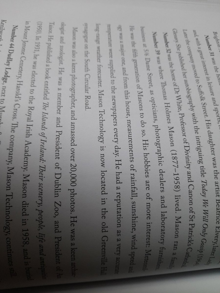 My friends dad wrote an (excellent/ history book about the Rathgar/Churchtown area and I found myself delightedly surprised to find my great grandfather had a listing in it. Always happy to see his name.