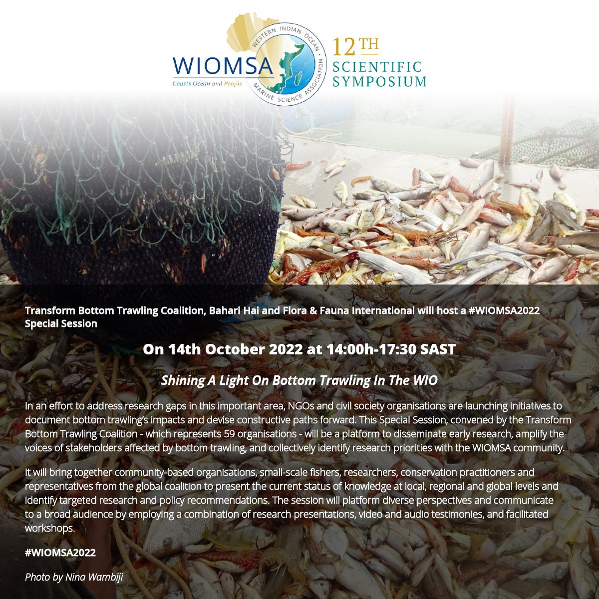 WIOMSA (@wiomsa) on Twitter photo Research and capacity building are foundational for sustainable fisheries.đđ
These #WIOMSA2022 Special sessions will be sharing research and capacity building experiences in bottom trawling and coastal communities respectively.đđđ´
<a href="/BlueVentures/">Blue Ventures</a> <a href="/floraandfaunaau/">Flora and Fauna</a> Research and capacity building are foundational for sustainable fisheries.đđ
These #WIOMSA2022 Special sessions will be sharing research and capacity building experiences in bottom trawling and coastal communities respectively.đđđ´
<a href="/BlueVentures/">Blue Ventures</a> <a href="/floraandfaunaau/">Flora and Fauna</a>