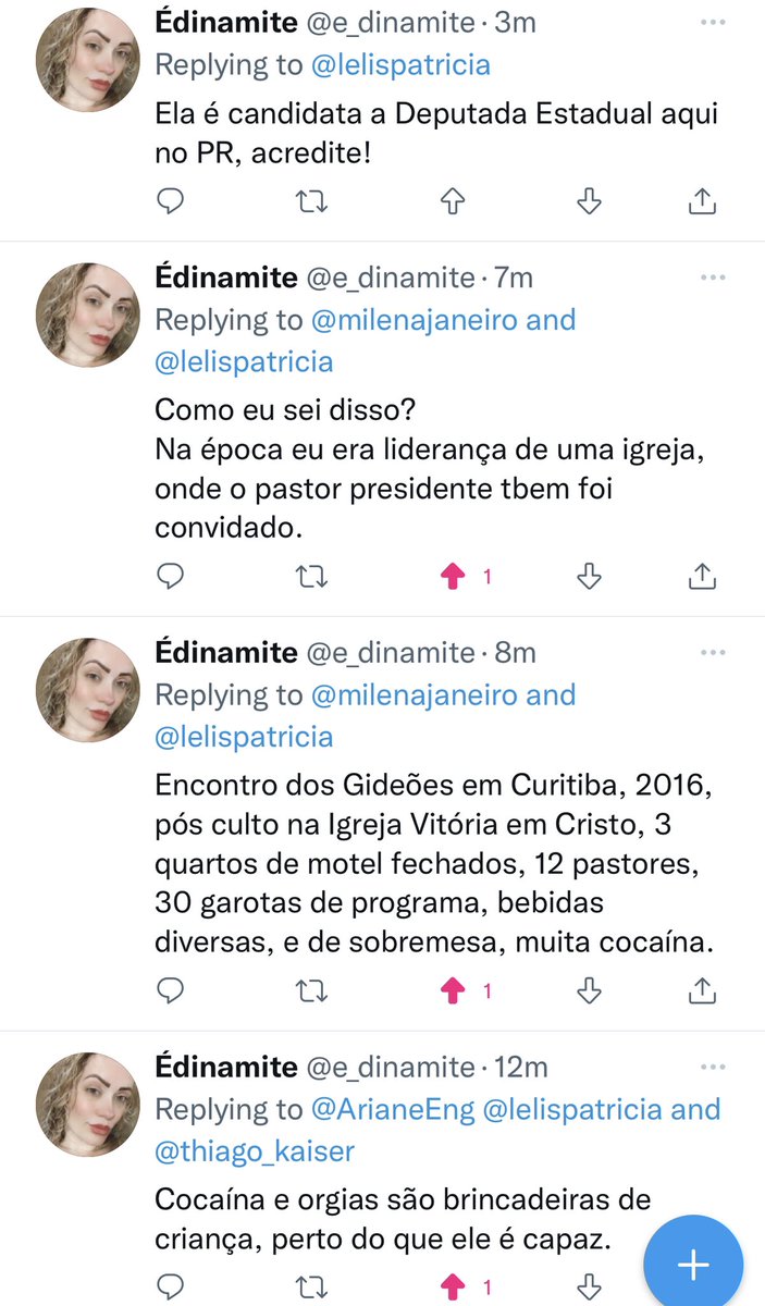 lelispatricia's tweet photo. Bom saber que eu não sou a única por dentro dos babados dos gideões que tá afim de expor. 🗣🗣🗣 https://t.co/SLP1ZCoKVf