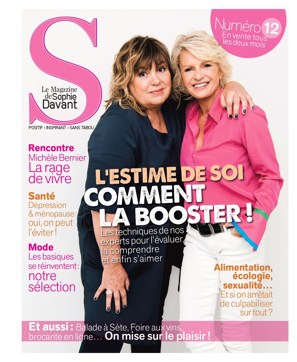 J-2 pour découvrir le nouveau numéro de « S » mon magazine ! ✨
Dans ce numéro 12, j’ai choisi de rencontrer une amie de coeur, que nous connaissons bien puisqu’elle a grandi avec nous : l’immense <a href="/Bernier_Michele/">Michèle Bernier</a> !
Je vous dis à jeudi 💕