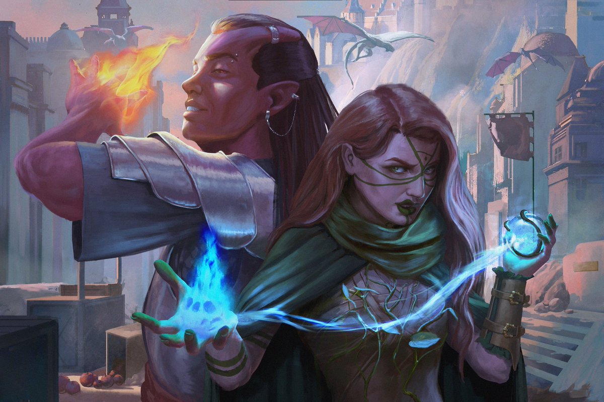 _asp3r's tweet photo. Some #dnd5e art I did over the years of Isara and Eritye 🧙🏻‍♀️ https://t.co/uNJLR0XP42