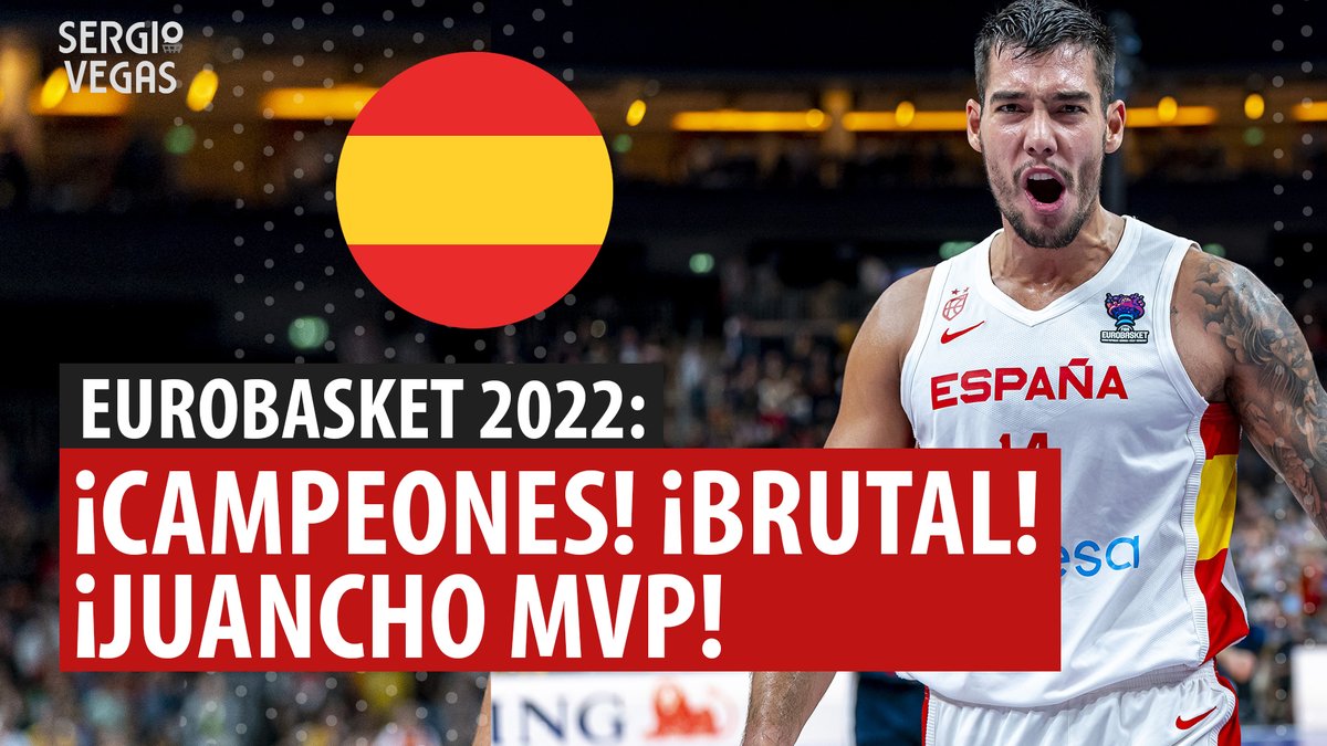 Sergio_Vegas's tweet photo. 📹🏀| ¡NUEVO VÍDEO! ¡EUROBASKET 2022!

¡España es Campeona de Europa!

🚀 MVP para Willy y Juancho
💣 Lorenzo Brown domina la final
🤔 Impacto de Scariolo y Rudy

Si te gusta este contenido, haz RT ☺️

https://t.co/Yz4dS5ABnk https://t.co/vM8mPdyAQG