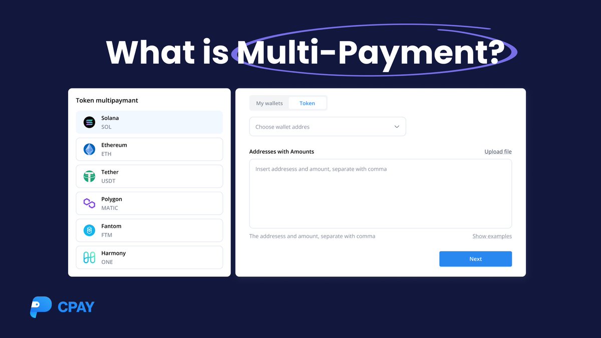 cpay_world's tweet photo. We've added a multi-payment feature so you can send funds to multiple addresses with one withdrawal.
You can send funds to more than 200 addresses with a flat fee of only 0.1896 BNB or 0.0876 ETH.
https://t.co/rPgk2ZK1vK #cryptoexchanges #cryptos #cryptoworld #multipayment https://t.co/HxrVCHf5R4
