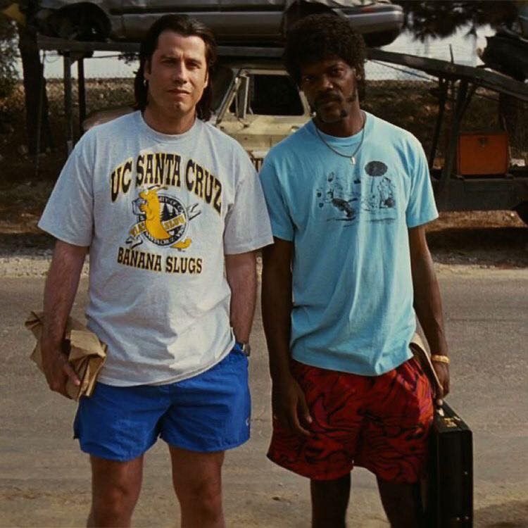 carebydistrict's tweet photo. Pulp Fiction is possibly one of the most influential movies of its time. Featuring some of the most iconic dialogues ever written and arguably one of the best non-original soundtracks ever, it is one of Tarantino's finest works! ♥️🎬

#Tarantino #PulpFiction #movies https://t.co/A70qySZBcq