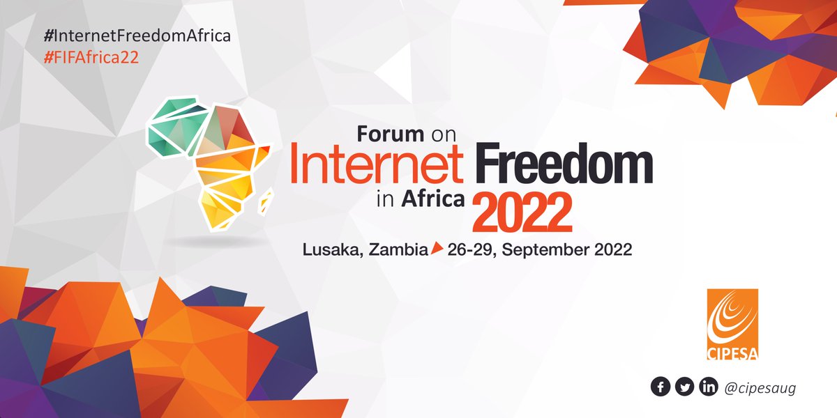 #FIFAfrica22 will feature a dedicated #DigitalSecurity Hub with digital security and resilience experts from <a href="/cipesaug/">CIPESA</a> , the <a href="/digisocAfrica/">Digital Society Africa</a> , the 
#DigitalSecurityAlliance, <a href="/Internews/">Internews</a> , <a href="/Jigsaw/">Jigsaw</a> /Google and <a href="/ZainaFoundation/">ZainaFoundationtz</a> 
#Lusaka