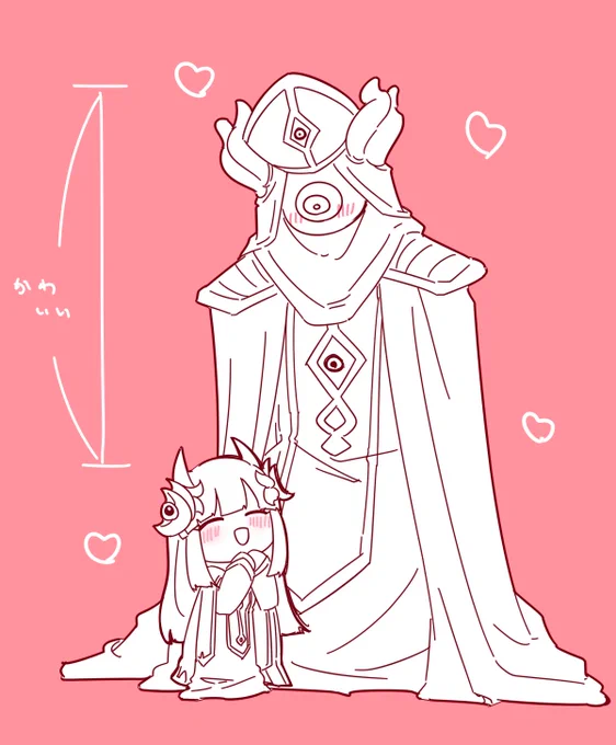 友人に誕生日プレゼントで魔王夫妻描いてもらった 