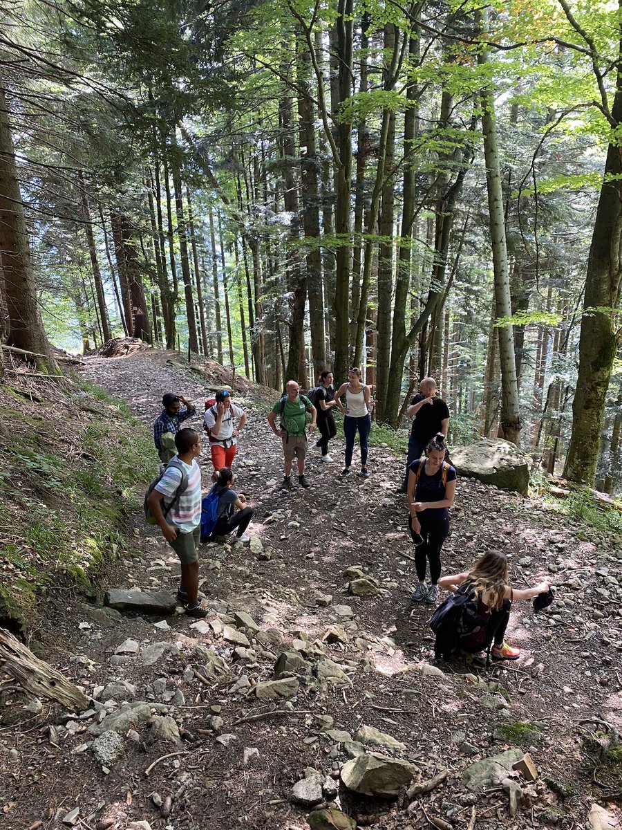 EpiQMAx's tweet photo. Our retreat couldn't have gone any better! We started off by discussing our company's values, had some Bavarian food, then hiked up to the Blomberg house, and at the end slid down the mountain with the Blitz. Great time with a great team! https://t.co/8I3dCbnVd2