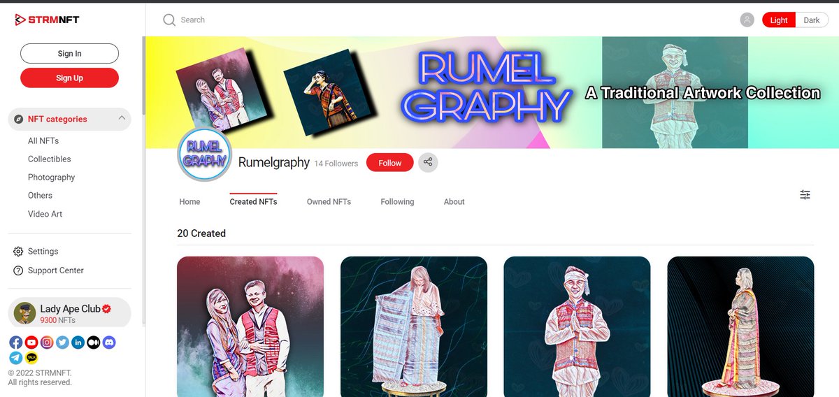 RumelArt's tweet photo. Check out our traditional collection as well as collect one of them. Available only on @STRMNFT marketplace
🚀🚀🎉
https://t.co/FyhajzeFaI

#STRMNFT #NFT #artwork #BSC $STRM https://t.co/EVWpwCmTiW