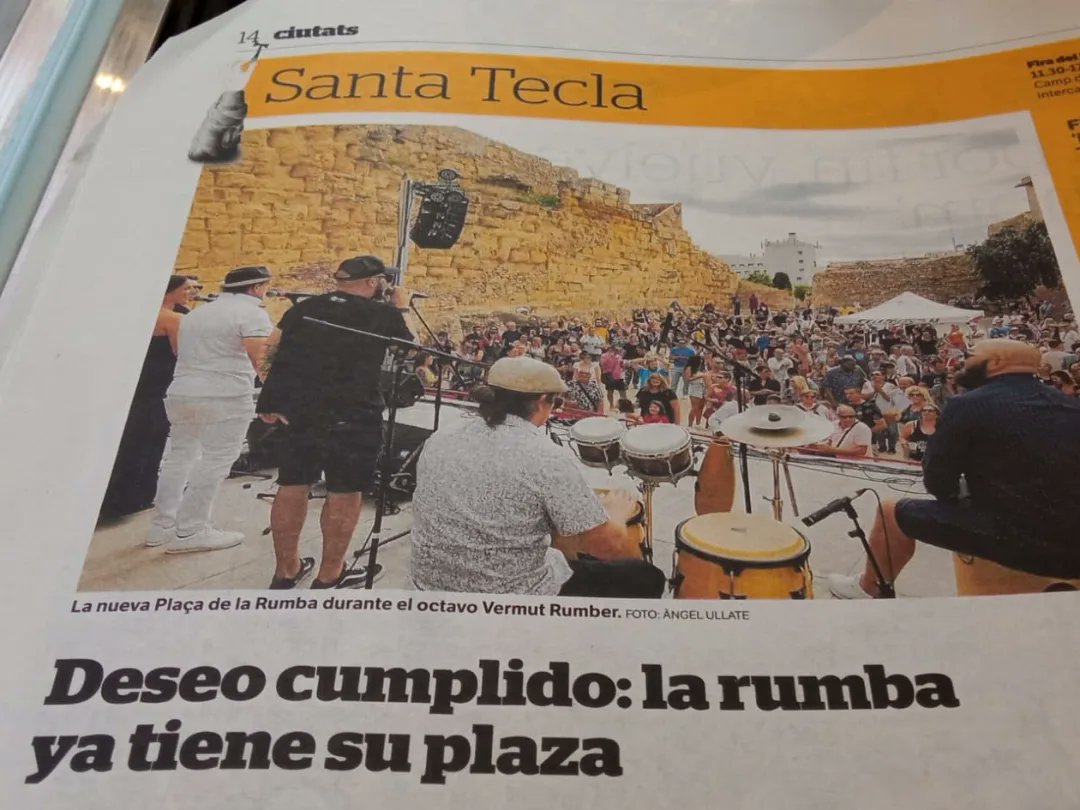 VermutRumbero's tweet photo. GRACIES TARRAGONA!
Estem encara emocionats per aquesta ultima edició del nostre estimat @VermutRumbero

En primer lloc al @TGNAjuntament @TGNcultura i Albert Sola, per que entre tots hem fet possible que tinguem, 
La Plaça de La Rumba!😍 https://t.co/laPcDF367y