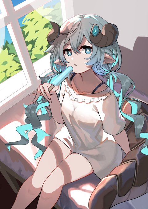 I drew @potato7192 's OC #ぽてにゃと 