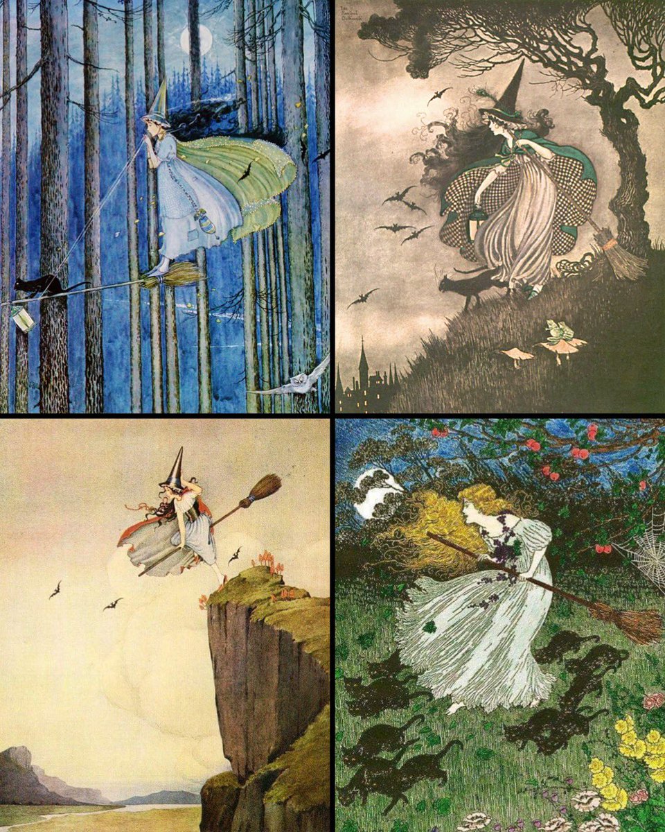 TitaniasRealm's tweet photo. Witches by Ida Rentoul Outhwaite (1888-1960) https://t.co/M9U3ho3Jw2