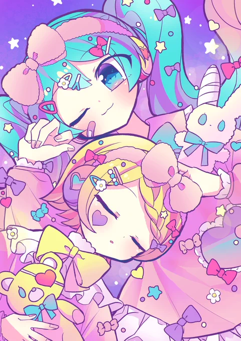  #初音ミク #鏡音リン 