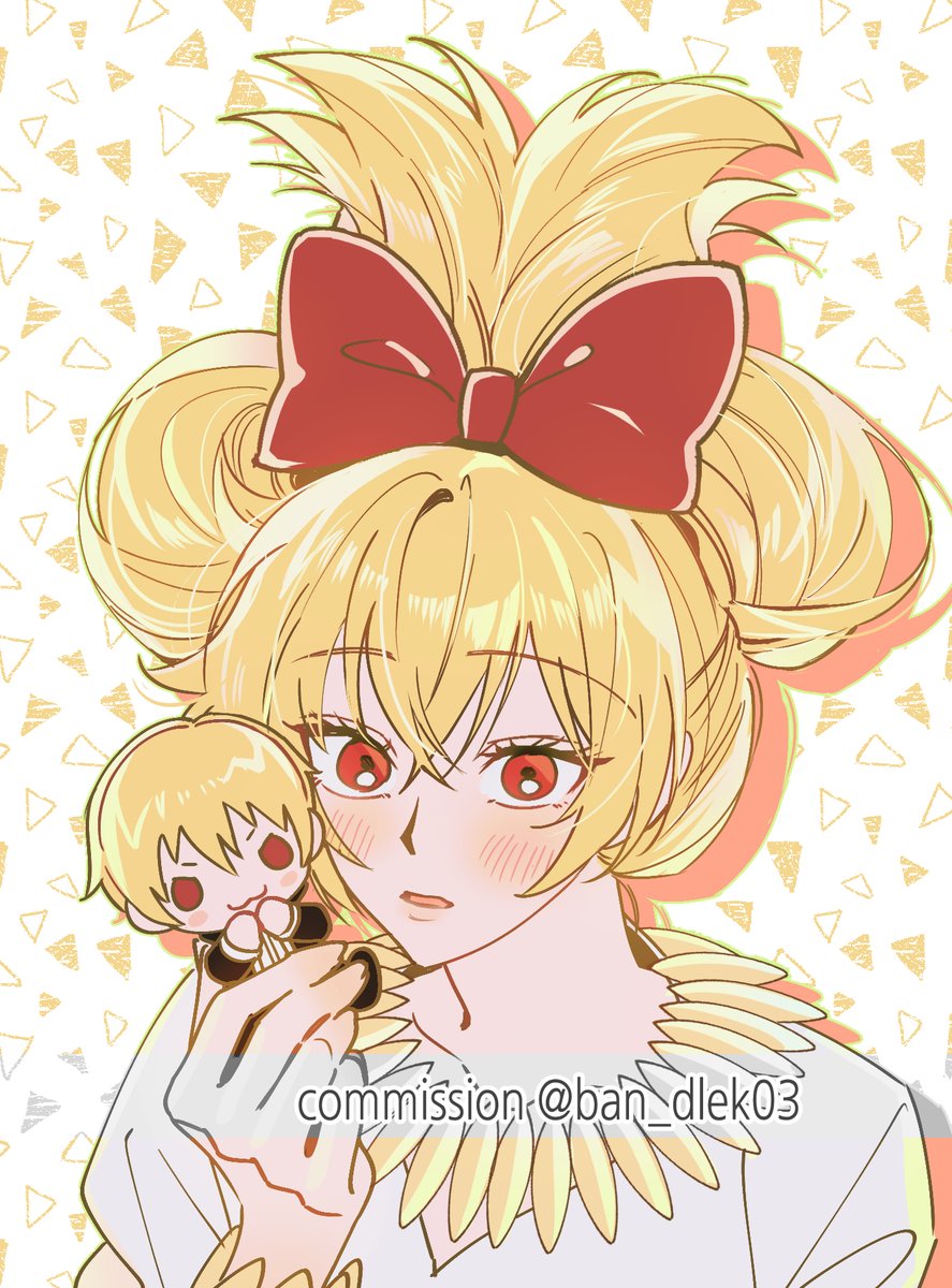 gilgamesh (fate) blonde hair red eyes bow hair bow official alternate costume 1girl jewelry  illustration images
