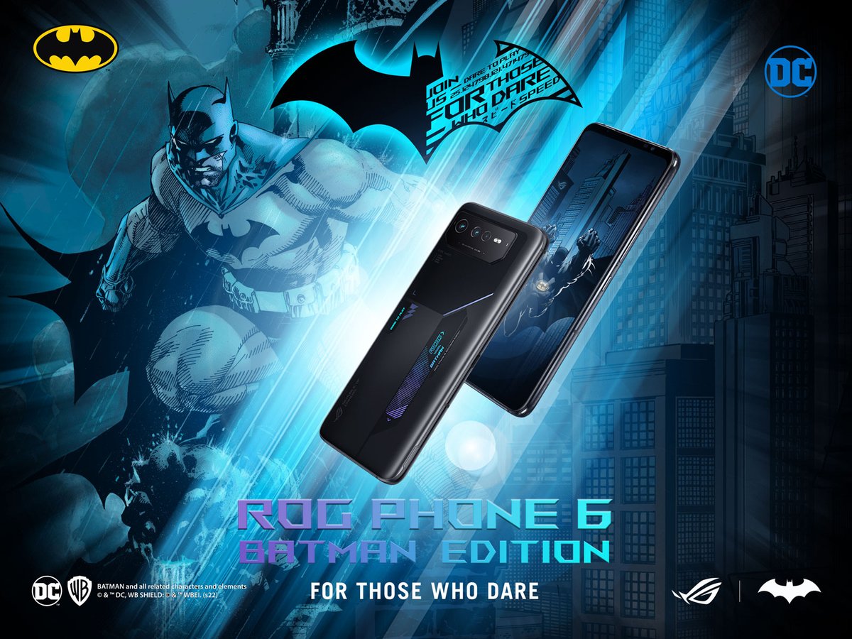 playfuldroid's tweet photo. The new #ROGPhone6BatmanEdition looks so cool! Definitely a must-have for all hardcore Batman fans out there 🦇 https://t.co/GP0lB362Vi