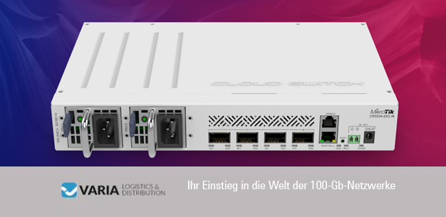 VariaStore's tweet photo. Ihr kostengünstiger, kompakter und energieeffizienter Einstieg in die Welt der 100-Gigabit-Netzwerke mit dem CRS504-4XQ-IN von MikroTik.
Lesen Sie mehr: https://t.co/Edm2AzoSmm
#mikrotik #100g #router #switch #variastore https://t.co/4xkAyeXMD3