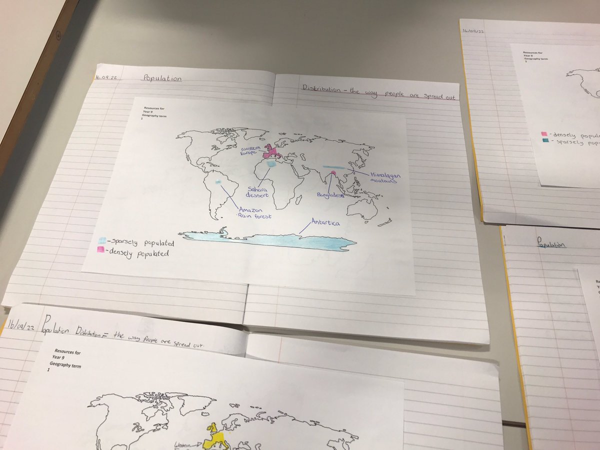 Stceciliasgeog's tweet image. 9 Courage2 pupils proudly displaying their maps showing world #population distribution. #NeatWork #MapSkills #Geography 🗺👏🏻