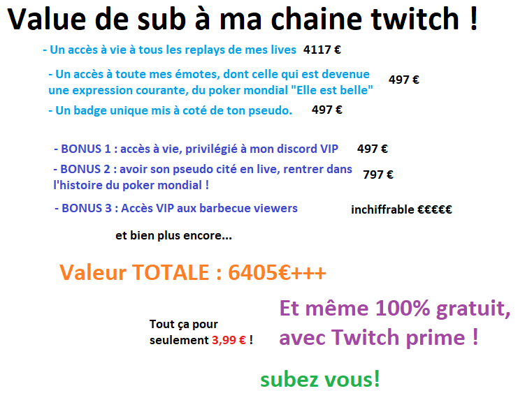 Offre à saisir ! Pour les 150 1ers subs ! Viens donner un sens à ta vie ! 😘😍🤣🤣🤣