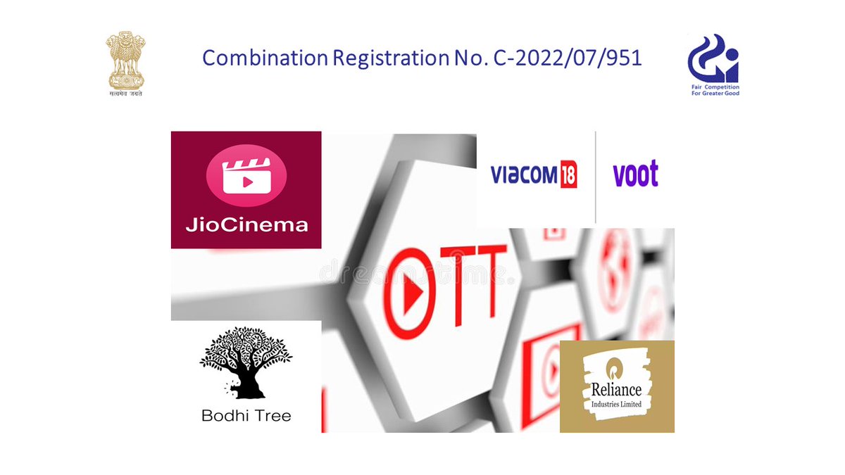 CCI on Twitter approves amalgamation of the Jio Cinema OTT