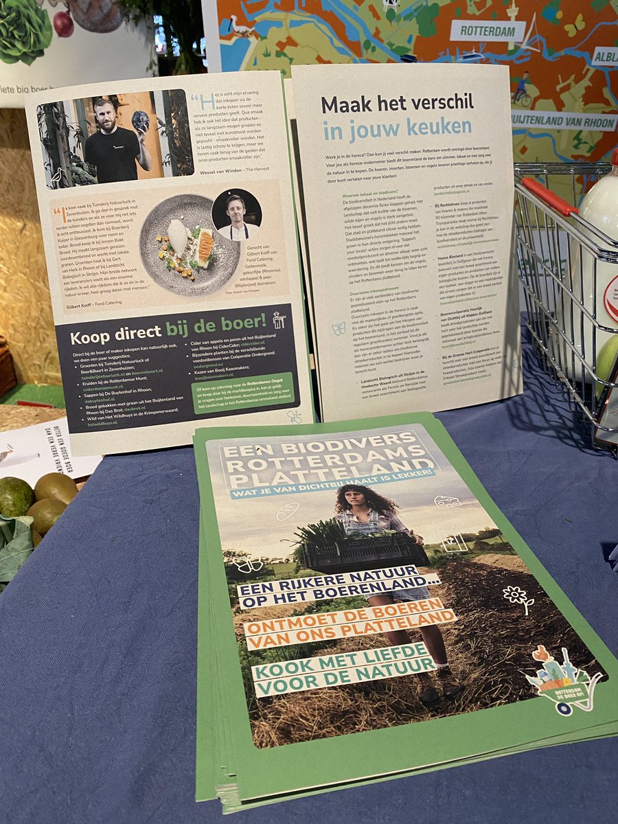 Rdamdeboerop's tweet photo. We zijn klaar voor #GastvrijRotterdam! Deze week laten we horecaondernemers zien hoe zij het natuurinclusieve en biodiverse streekproduct kunnen omarmen 💪🏼 https://t.co/yO4Lsw0V4J #biodiversiteit #korteketen #natuurinclusievelandbouw https://t.co/iQXTPVbaNY