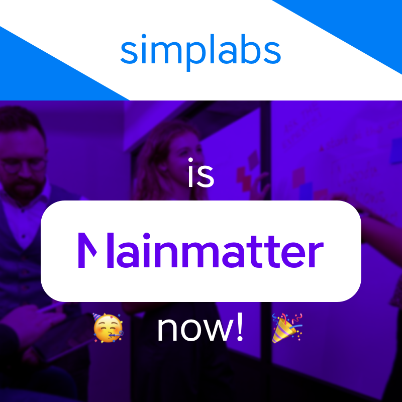 simplabs is Mainmatter now!

We remain the same company and team doing the same work as before. Yet, we are excited about doing all that under a new brand that’s more aligned with what we stand for 🎯

Learn all about the rebranding here: mainmatter.com/blog/2022/09/1…

#rebranding