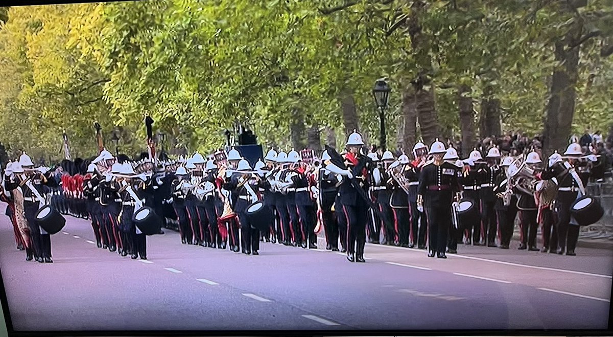 @SaltyDuchess I’m so proud of the uniform I’ve worn for the last 44 years. The Tri-service guard looks very smart indeed. As you say there is no greater honour for those taking part today.