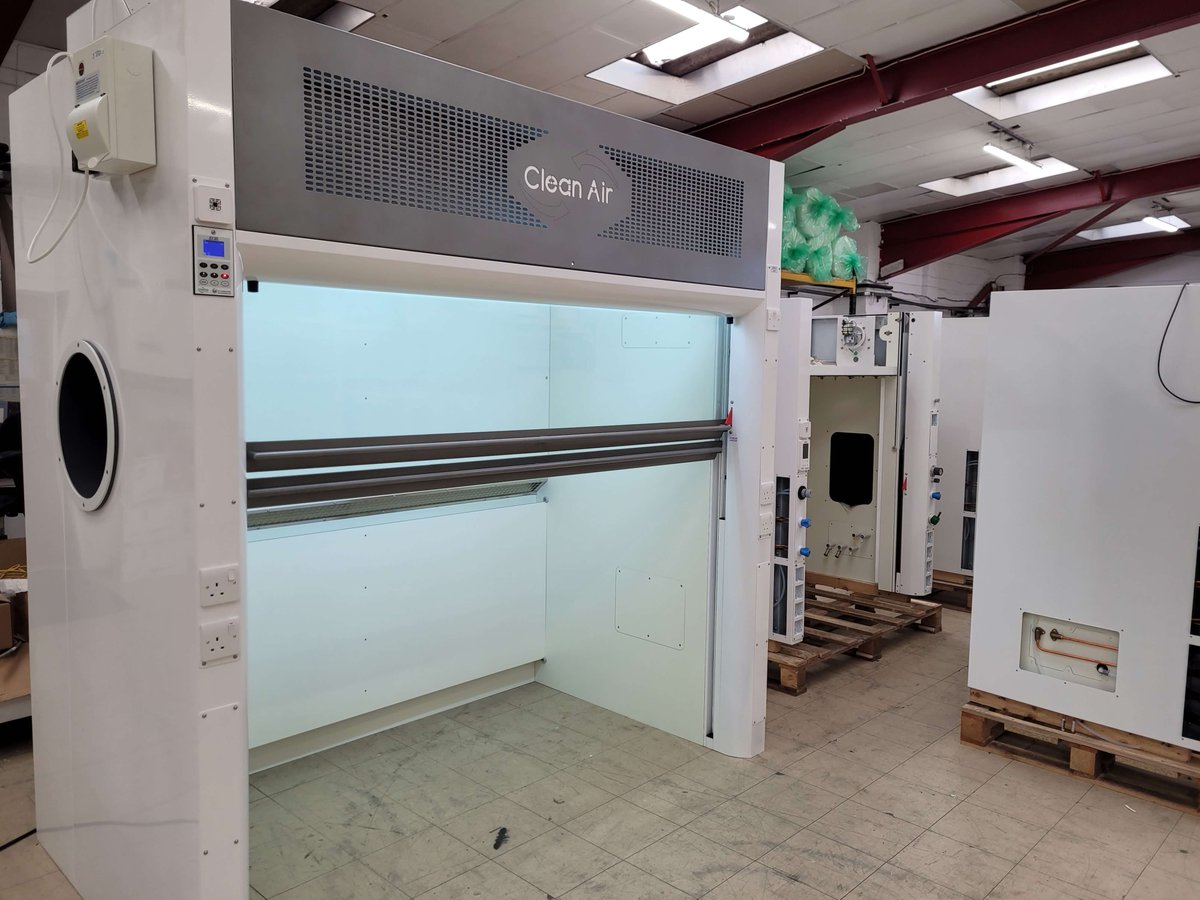 Cleanairltd's tweet image. This 2.3 m High Performance Radius Profile #WalkIn #FumeCupboard is a #recirculation model with carbon filters. Ideal for areas with no access to external ventilation. Find out more bit.ly/RecircFC
#LabSafety #recirculating #CarbonFilters #ExtractSystem #fumes #specialist