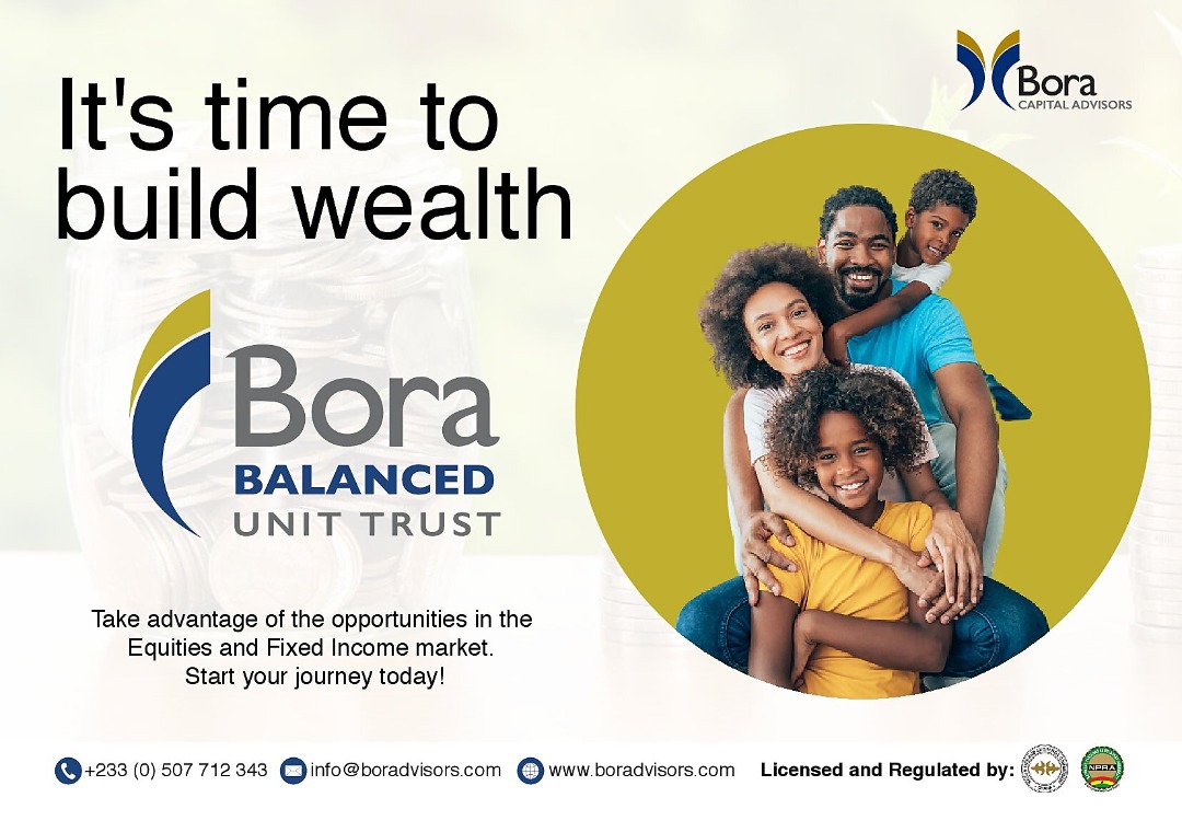 Bora Capital Advisors has a team of investment professionals working to make your dream of financial freedom  come true. Invest with the Bora Balanced Unit Trust and take the steps to achieve this much desired freedom.

Visit boradvisors.com/unit-trust to read more