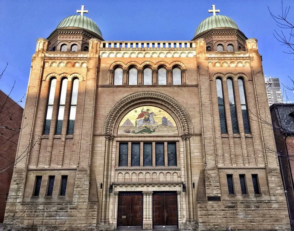 TorontoCChoir's tweet photo. Our second rehearsal will be held at the Greek Church at 115 Bond St. today, Monday Sept 19, at 7:00-9:00.
We will have a unique opportunity tonight to go into their beautiful sanctuary and sing an orthodox hymn there. It will sound fantastic in the domed acoustics. https://t.co/nVnXT5UUCf