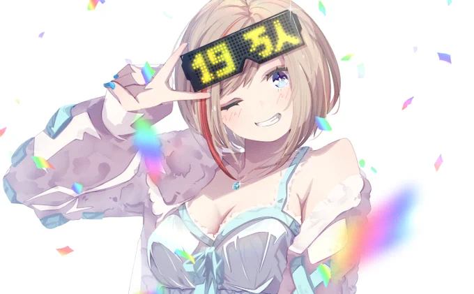 19万人おめでとうございます!新衣装もかわいい。 #なつめぇ画 