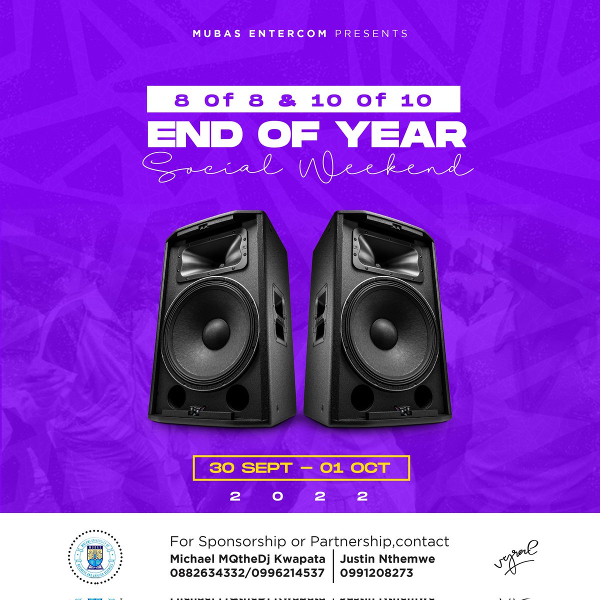 MQtheDJ's tweet photo. Its that time of the year again, Polytechnic(MUBAS) social weekend on 30 sept and 1st oct.

Artists, Brands, Businesses and companies that would like to be part of this Event, please contact us.... https://t.co/NSw10lYBAz