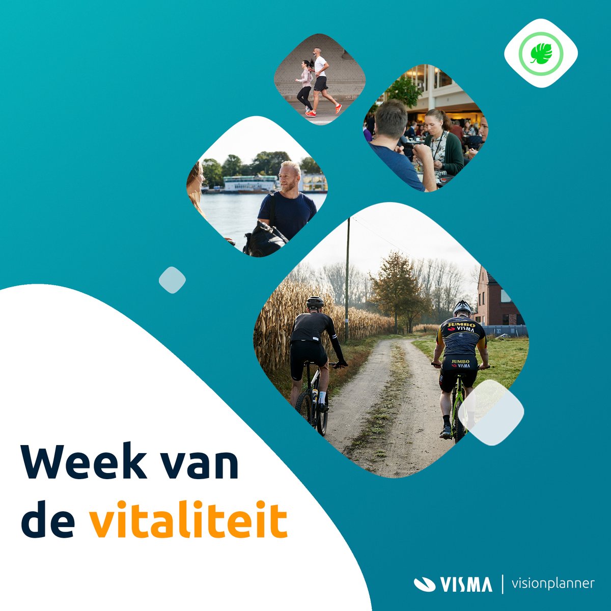 Het is deze week #NationaleVitaliteitsweek. Een week lang aandacht voor vitaliteit &amp; werkgeluk. Bij Visionplanner doen we mee! Een lunchwandeling, stoelmassages, workshops, gezonde sapjes: we worden weer extra bewust van het belang van een gezonde leefstijl, ook op het werk.