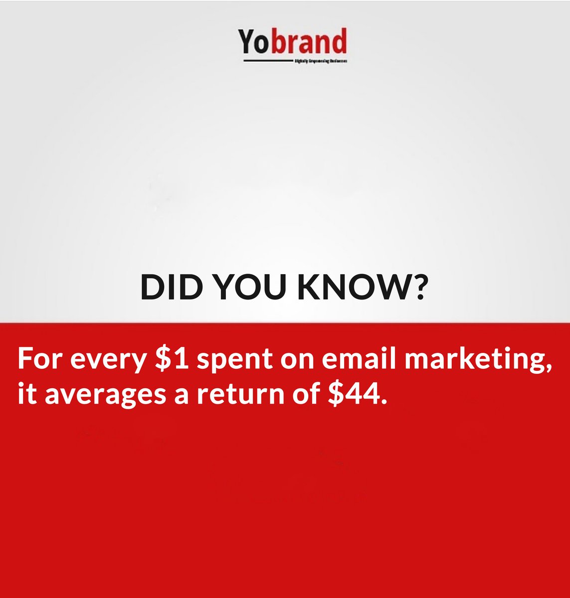 yobrand_'s tweet photo. Email marketing is the most direct and effective way of connecting with your leads, nurturing them, and turning them into customers, consistently winning out over all other marketing channels.
#marketing #socialmediaadvertisement #digitalmarketing #visitrwandanow #kigali #yobrand https://t.co/s1HdJSYrv0