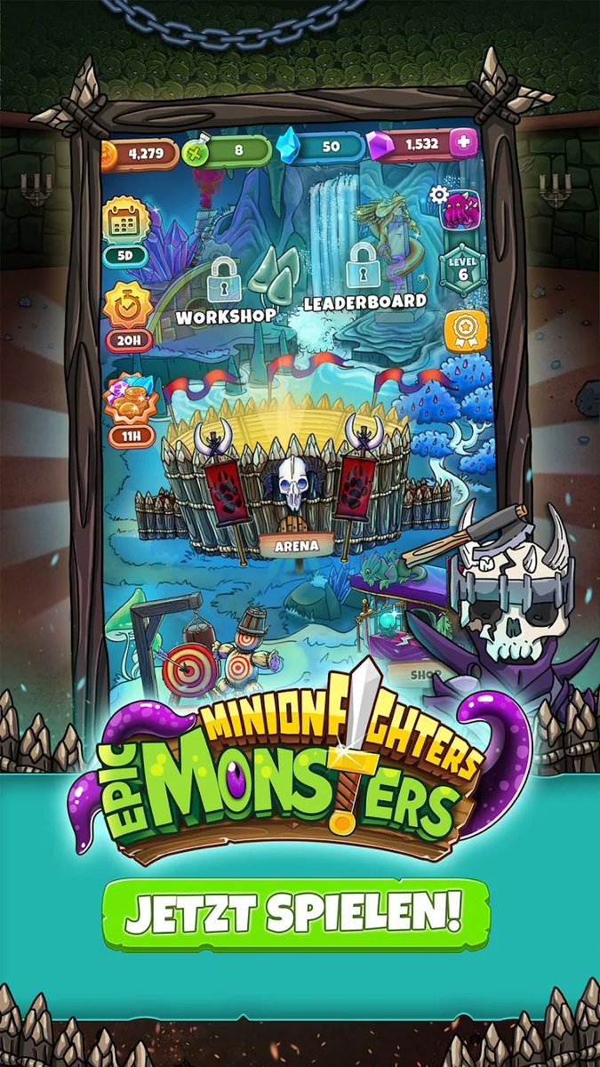 NeoBirdSoft's tweet photo. Minion Fighters: Epic Monsters jetzt auch in Deutschland! 🤩 Upjers hat unser gemeinsam entwickeltes Mobile Game Minion Fighters: Epic Monsters im Google Play Store (weltweit) veröffentlicht. 🥳 Hier könnt ihr‘s runterladen! 👉https://t.co/IZc3gYL2EH
#games #gamedev #mobilegames https://t.co/3k0udAI17B