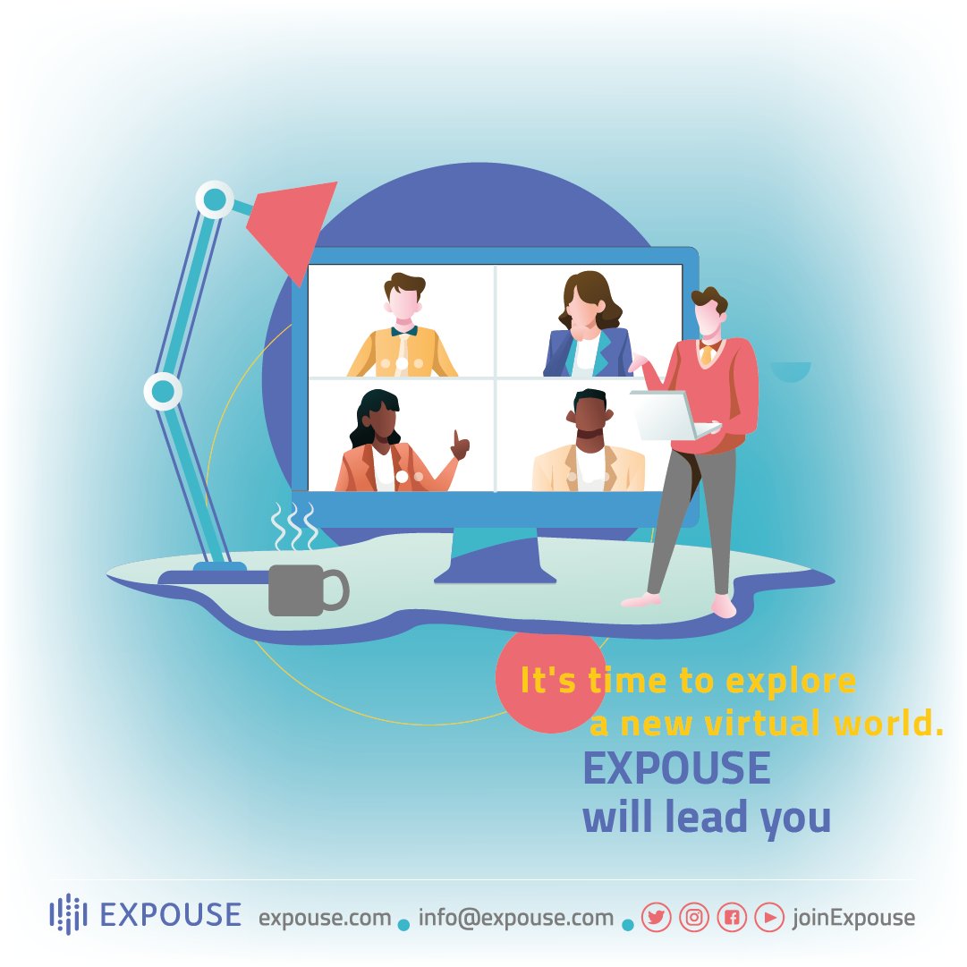 JoinExpouse's tweet photo. Virtual events are becoming a new trend in the world of events. 
The Expouse #virtualeventplatform is the first ever global virtual event platform, which has been designed for all types of events. 
Explore @ https://t.co/qr0qdMPrfB
Join us @ https://t.co/LEteu4Te3o https://t.co/DiYX4rMwYI