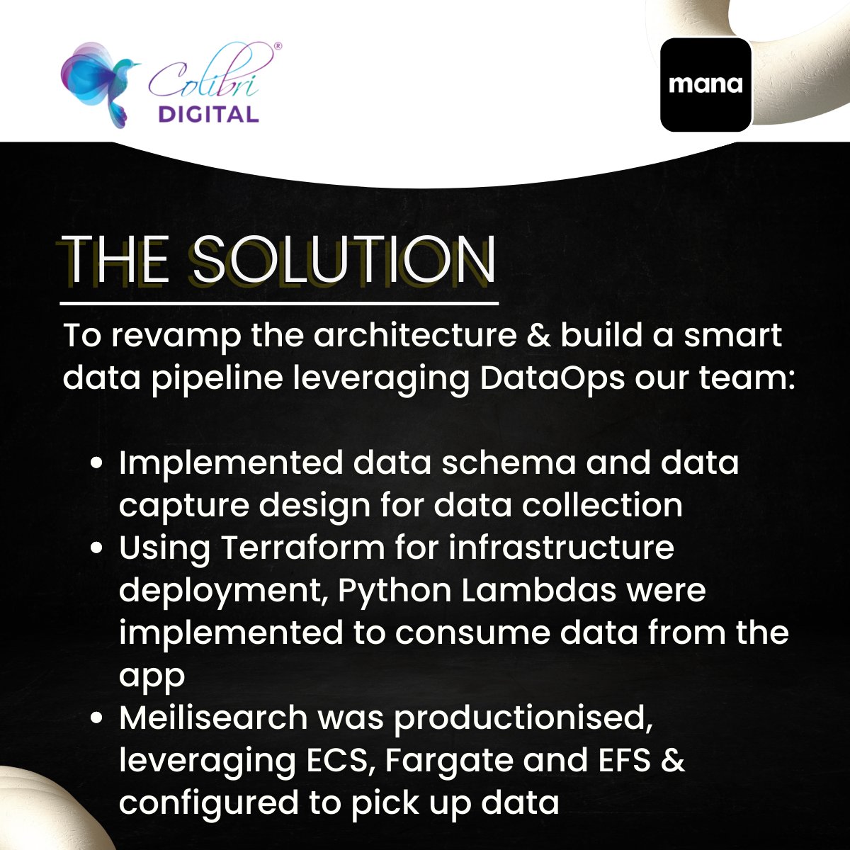 digital_colibri's tweet photo. #CaseStudy #MANA

Ed-tech startup unlocks new strategies for data-driven user engagement

How did the implementation of Terraform for infrastructure deployment, and Python Lambdas help MANA to consume data from the app?

Learn More: https://t.co/XCtXRQYou7

#colibridigital #aws https://t.co/BC4aOZjN38