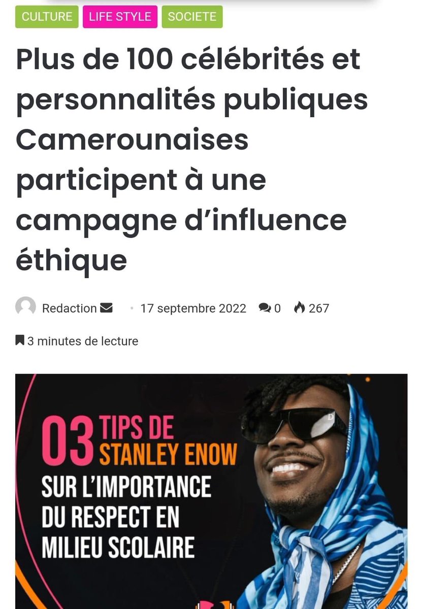 TOUS APPRENANTS ✨
#InfluenceEthique
 
Un article du média Le quatrième pouvoir sur la campagne d'influence éthique TOUS APPRENANTS 

lequatriemepouvoir.com/2022/09/plus-d…