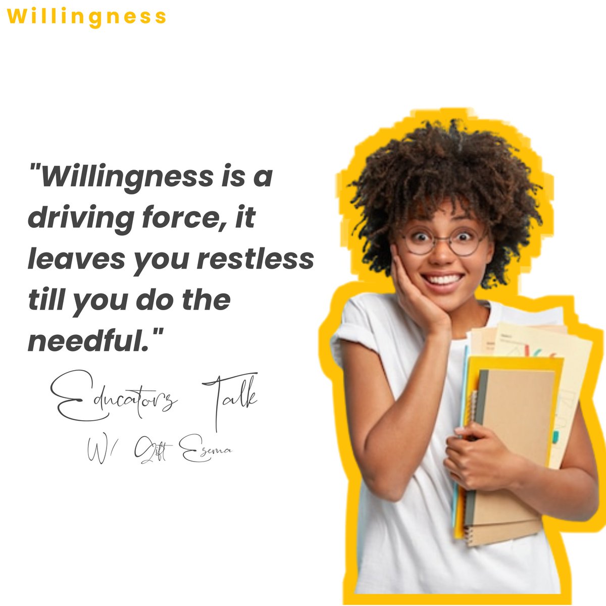 To set the pace , you need to be willing. 
Are you willing?

#learning #willing #willingness #qualityeducation #educatorstalk #education #learners