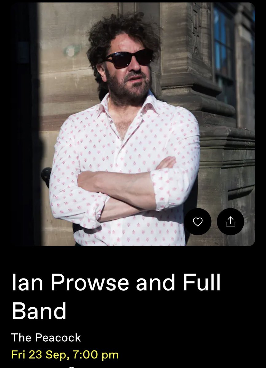Ian Prowse (@ianprowse) on Twitter photo This fabulous tour of ours hits the North East on Friday night <a href="/ThePeacockSun/">The Peacock</a> in Sunderland.
We’re gonna be playing Dan in front of Dan! 🤣
Don’t miss it.
Tickets here: dice.fm/event/o5yrr-ia… This fabulous tour of ours hits the North East on Friday night <a href="/ThePeacockSun/">The Peacock</a> in Sunderland.
We’re gonna be playing Dan in front of Dan! 🤣
Don’t miss it.
Tickets here: dice.fm/event/o5yrr-ia…