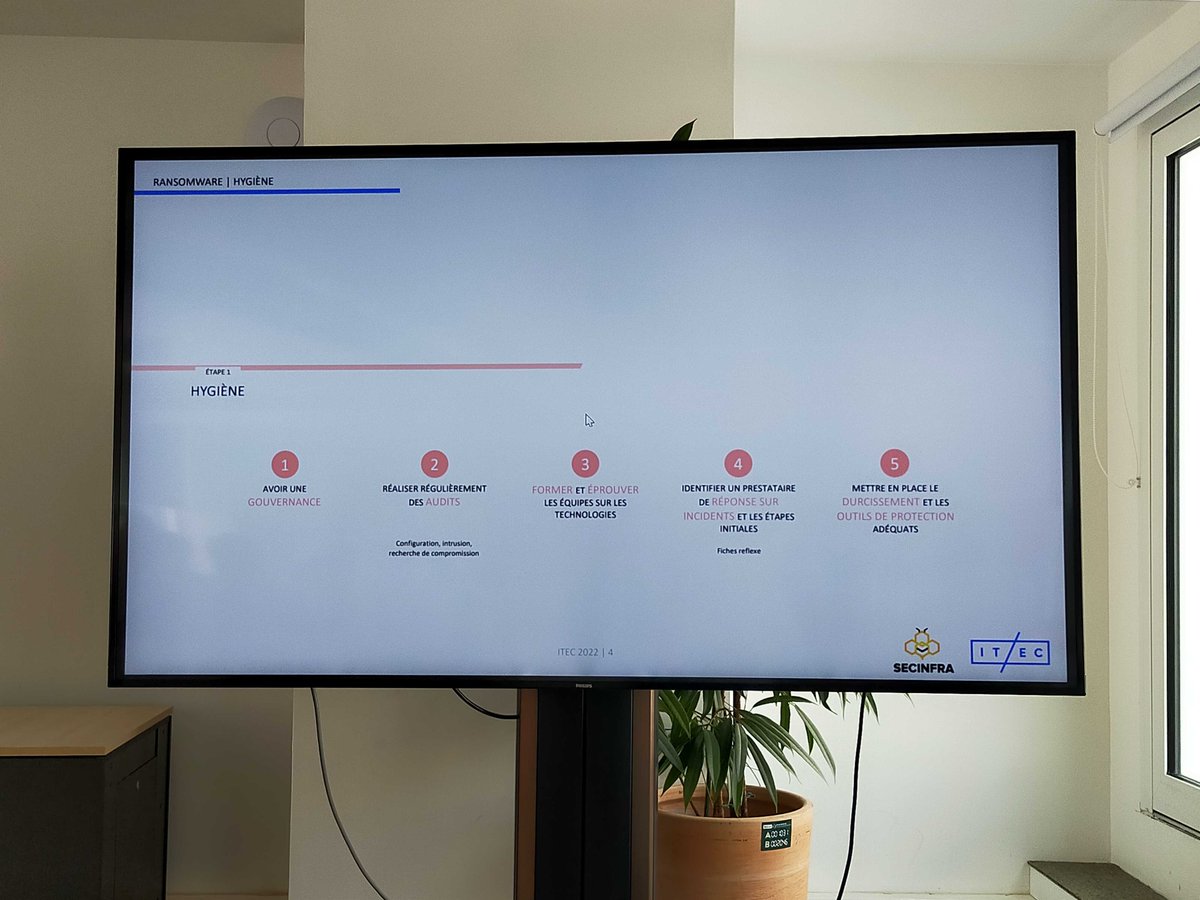 Linley Brasse et Thomas Filimon de @ITEC_Officiel Strategy introduisent les règles d'hygiène à adopter pour éviter une attaque de ransomware.