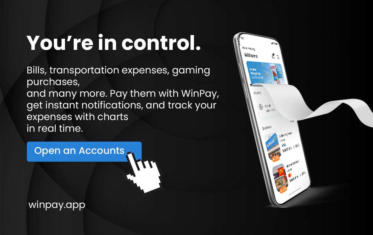 Bills, transportation expenses, gaming purchases,
and many more. Pay them with #Winpay, get instant notifications, and track your expenses with charts
in real time.
🌎 winpay.app