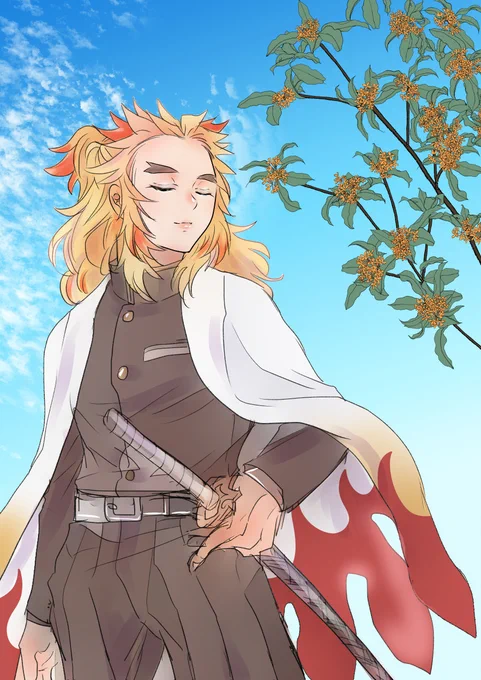 お花と煉さん<金i木犀> 