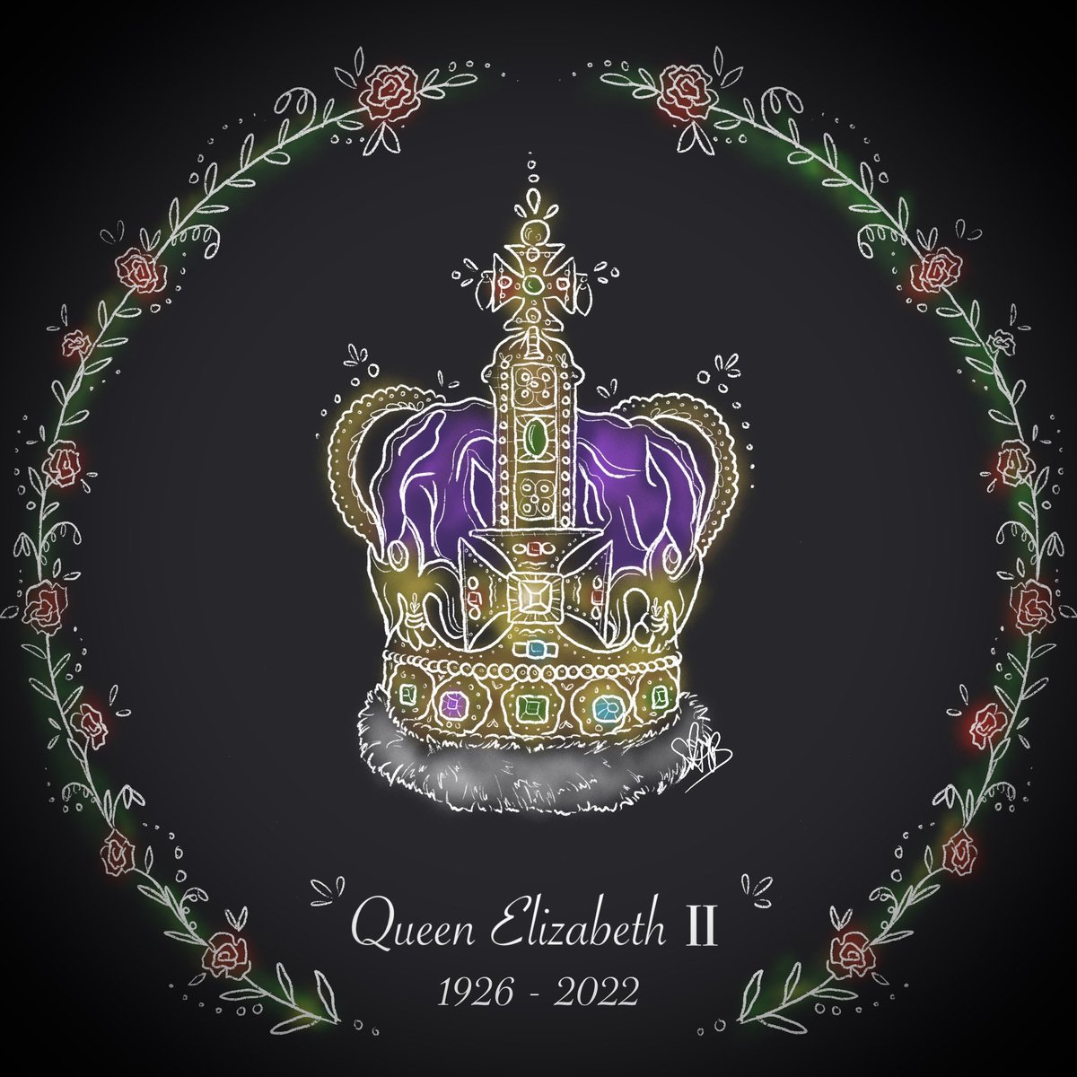 Hannah Baker (@hannahebertart) on Twitter photo A little sketch for a wonderful lady on this sad day xx 
👑 🌹💕
#queenelizabeth #ripqueenelizabeth #queenelizabethii #queen #queensfuneral A little sketch for a wonderful lady on this sad day xx 
👑 🌹💕
#queenelizabeth #ripqueenelizabeth #queenelizabethii #queen #queensfuneral