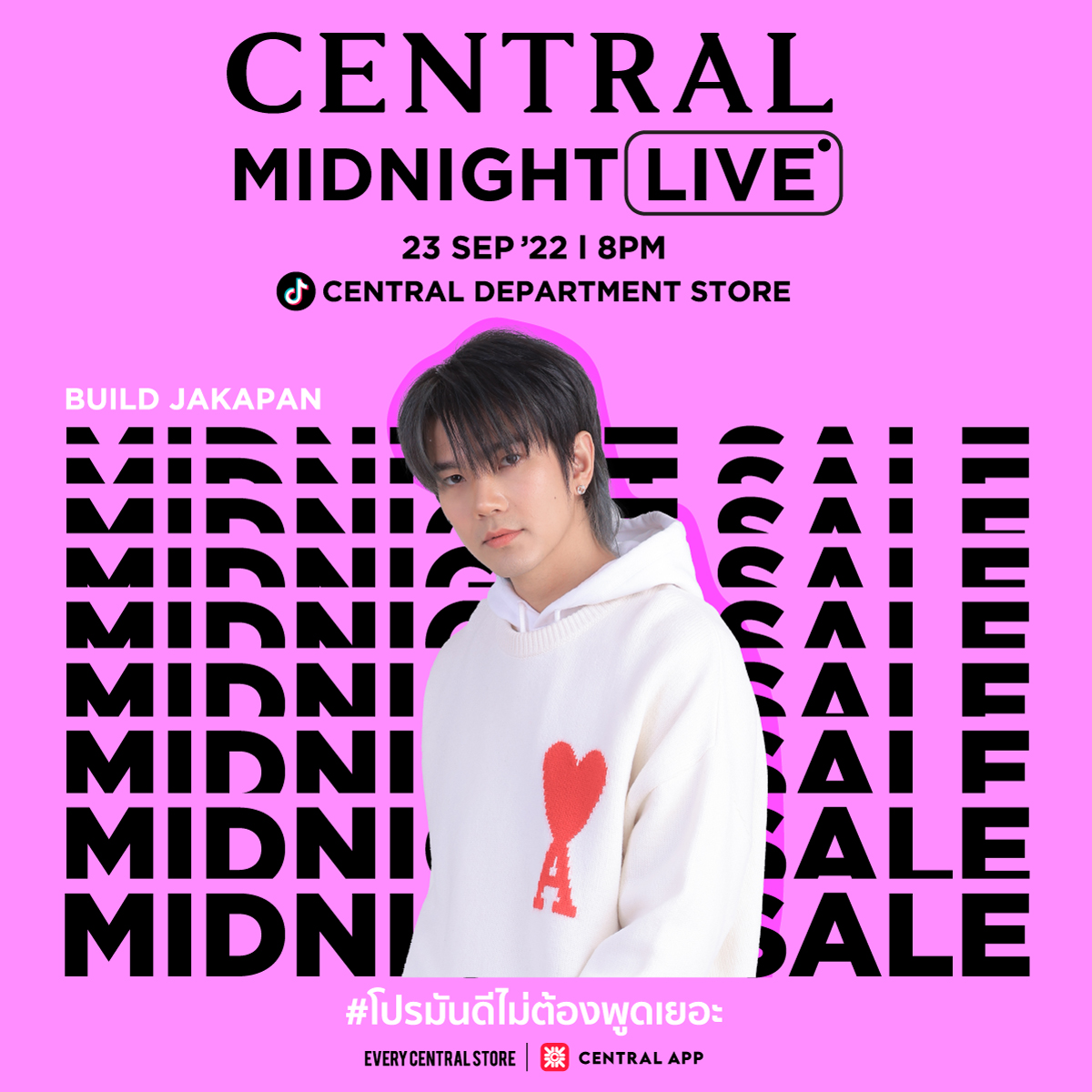 Central Department Store (@centralnews) on Twitter photo มัมหมีเตรียมตัวให้พร้อมเลยย งานเดี่ยวครั้งแรกของ #เจ้าแป๊ะยิ้ม มาแล้วว! กับ #CentralMidnightSale 🎉 ครั้งนี้เราจะ Live ใน TikTok นะคะ ไปกดฟอลรอกัน 👉 bit.ly/CentralTikTok
#โปรมันดีไม่ต้องพูดเยอะ
#บะบิว #บะบิวจักรพันธ์
#BuildJakapan #buildurlove #Beyourluve <a href="/Buildbuilddd/">•Biu’s username Protected•</a> มัมหมีเตรียมตัวให้พร้อมเลยย งานเดี่ยวครั้งแรกของ #เจ้าแป๊ะยิ้ม มาแล้วว! กับ #CentralMidnightSale 🎉 ครั้งนี้เราจะ Live ใน TikTok นะคะ ไปกดฟอลรอกัน 👉 bit.ly/CentralTikTok
#โปรมันดีไม่ต้องพูดเยอะ
#บะบิว #บะบิวจักรพันธ์
#BuildJakapan #buildurlove #Beyourluve <a href="/Buildbuilddd/">•Biu’s username Protected•</a>