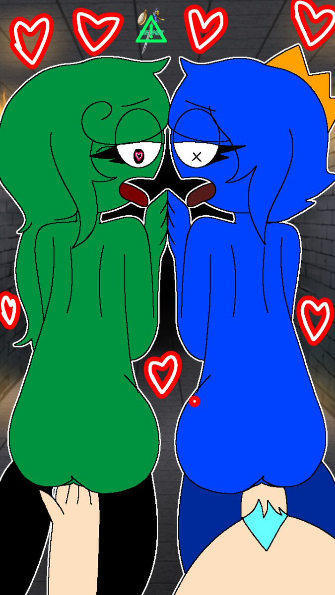 Lovenpaow's tweet photo. Blue Fun Fucking Get Green/[Pt2/3] #Fnfart #Robloxnsfwart https://t.co/ky3j3FMLyn