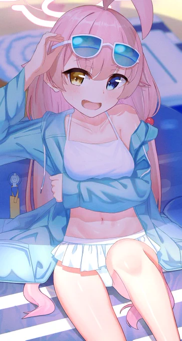 #ブルアカ #イラスト 水着ホシノ 
