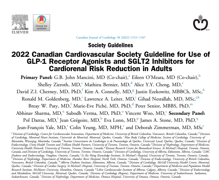 redGDPS's tweet photo. Nuevo comentario en #blogredgdps sobre la Guía de la “Canadian Cardiovascular Society” @CJCJournals en el uso de los #aGLP-1 y de los #iSGLT2 en la reducción del síndrome cardiorrenal en adultos
https://t.co/AMoG2YUpjs https://t.co/PpUTTht6eK
