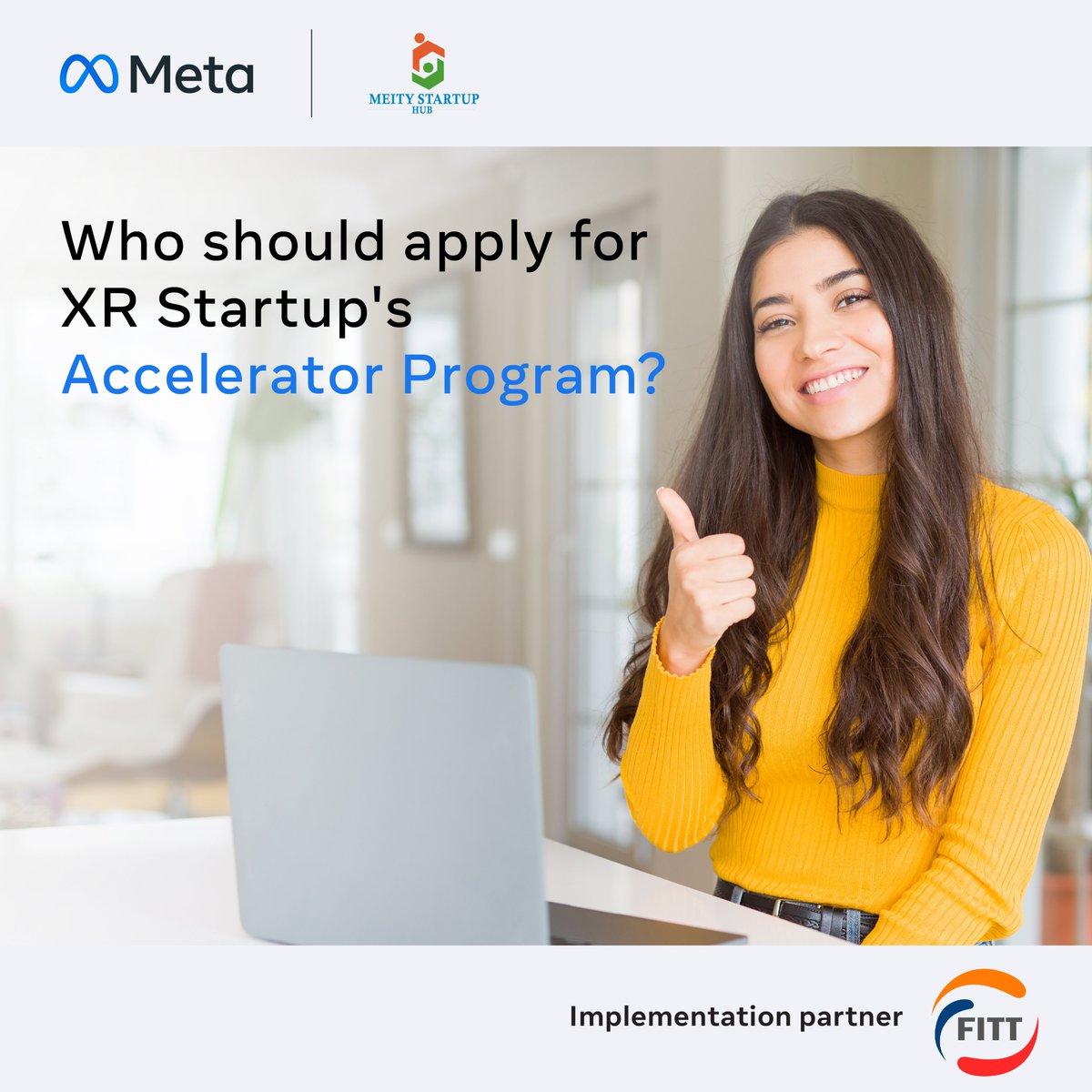 fitt_iitd's tweet photo. Watch your dream being fulfilled with the Accelerator! It will nurture 10 early-stage #startups working with #XRtechnologies through a 6-month program under the #XR #Startup Program. Visit:
https://t.co/JjmzpEtZsa
@Meta @MSH_MeitY #funding #AR #VR https://t.co/Ltun8HPT4c